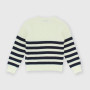 Pullover in cotone da bambino, bianco Pullover in cotone da bambino, bianco