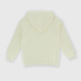 Cardigan in cotone con cappuccio da bambino, bianco Cardigan in cotone con cappuccio da bambino, bianco