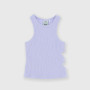Geripptes Tanktop für Mädchen, violet Geripptes Tanktop für Mädchen, violet