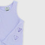 Camiseta de tirantes canalé para niña, morado Camiseta de tirantes canalé para niña, morado
