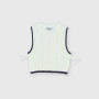 Gilet in cotone da bambina, bianco Gilet in cotone da bambina, bianco