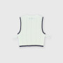 Gilet in cotone da bambina, bianco Gilet in cotone da bambina, bianco