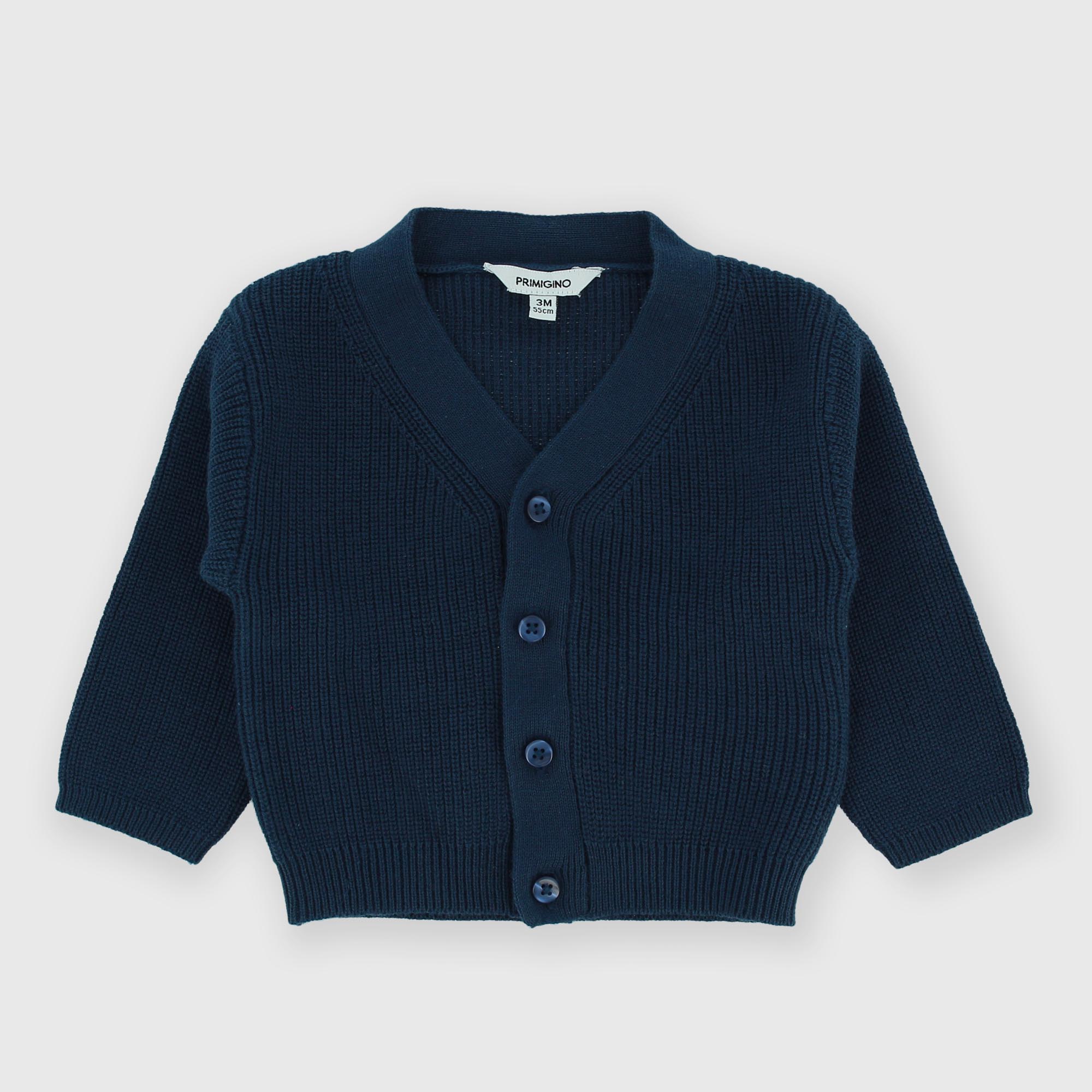 Rebeca de algodón para bebé, azul