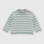 Pull en coton  nouveau-né,  gris Pull en coton  nouveau-né,  gris