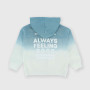 Offenes Sweatshirt mit Kapuze für Jungen, blau. Offenes Sweatshirt mit Kapuze für Jungen, blau.