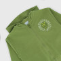 Boy's open hooded sweatshirt, green Boy's open hooded sweatshirt, green