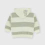 Boy's opened sweat-shirt with hat, brown Boy's opened sweat-shirt with hat, brown