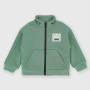 Boy's half-neck sweat-shirt, green Boy's half-neck sweat-shirt, green