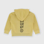 Boy's opened sweat-shirt with hat, yellow Boy's opened sweat-shirt with hat, yellow