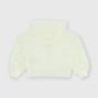 Offenes Kapuzensweatshirt für Mädchen, weiss Offenes Kapuzensweatshirt für Mädchen, weiss