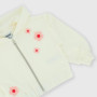 Offenes Kapuzensweatshirt für Mädchen, weiss Offenes Kapuzensweatshirt für Mädchen, weiss