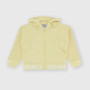 Sudadera abierta con capucha para niña, beige Sudadera abierta con capucha para niña, beige