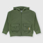 Sudadera abierta con capucha de niño, verde Sudadera abierta con capucha de niño, verde