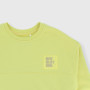 Boy's opened sweat-shirt, yellow Boy's opened sweat-shirt, yellow