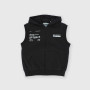 Boy's opened heavy-Jersey vest with hat, grey Boy's opened heavy-Jersey vest with hat, grey