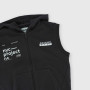 Offene Kapuzenweste in schwerem Jersey für Jungen, grau Offene Kapuzenweste in schwerem Jersey für Jungen, grau