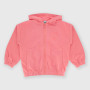 Pile ouvert avec capuchon pour fille, rose Pile ouvert avec capuchon pour fille, rose