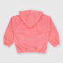 Pile ouvert avec capuchon pour fille, rose Pile ouvert avec capuchon pour fille, rose