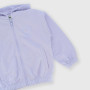 Sudadera abierta con capucha para niña, morado Sudadera abierta con capucha para niña, morado