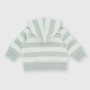 Newborn opened sweat-shirt with hat, grey Newborn opened sweat-shirt with hat, grey