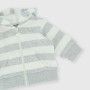 Newborn opened sweat-shirt with hat, grey Newborn opened sweat-shirt with hat, grey
