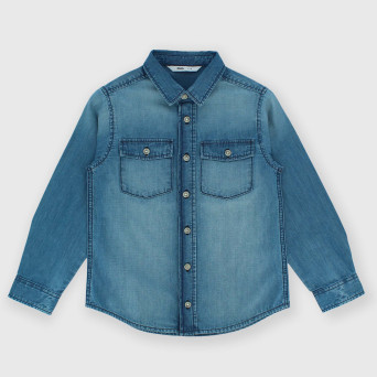 Boy's denim shirt, blue Boy's denim shirt, blue