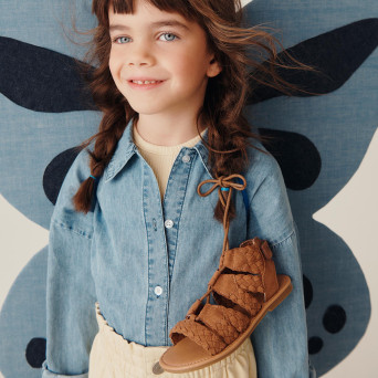 Chemise en jeans pour fille, bleu Chemise en jeans pour fille, bleu
