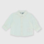 Newborn coton-linen shirt, white Newborn coton-linen shirt, white