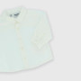 Newborn coton-linen shirt, white Newborn coton-linen shirt, white