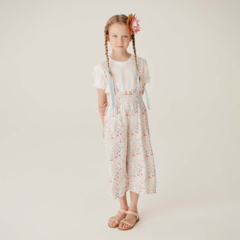 Two-piece suit for girl, white Two-piece suit for girl, white