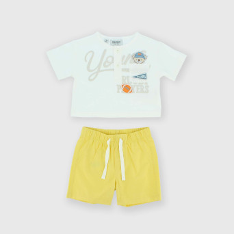 Two-piece suit for newborn, white Two-piece suit for newborn, white