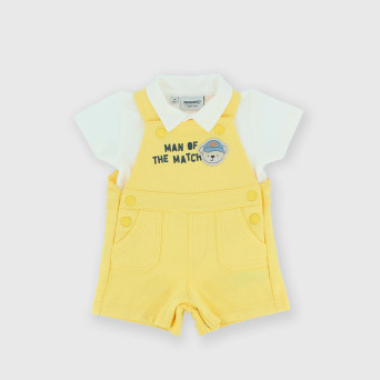 Two-piece suit for newborn, yellow Two-piece suit for newborn, yellow