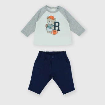Conjunto de dos piezas de bebé, blanco Conjunto de dos piezas de bebé, blanco