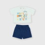 Two-piece suit for newborn, white Two-piece suit for newborn, white