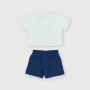 Conjunto de dos piezas de bebé, blanco Conjunto de dos piezas de bebé, blanco