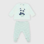 Two-piece suit for newborn, white Two-piece suit for newborn, white