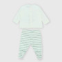 Two-piece suit for newborn, white Two-piece suit for newborn, white