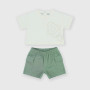 Two-piece suit for newborn, white Two-piece suit for newborn, white