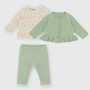 Conjunto de tres piezas para bebé, verde Conjunto de tres piezas para bebé, verde