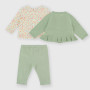 Conjunto de tres piezas para bebé, verde Conjunto de tres piezas para bebé, verde