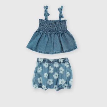 Conjunto de dos piezas para bebé, azul Conjunto de dos piezas para bebé, azul