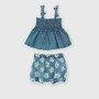 Blue two-piece baby girl outfit Blue two-piece baby girl outfit