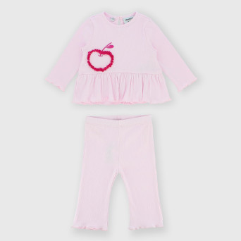 Pink two-piece baby girl outfit Pink two-piece baby girl outfit
