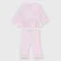 Rosafarbenes zweiteiliges Baby-Mädchen-Outfit Rosafarbenes zweiteiliges Baby-Mädchen-Outfit