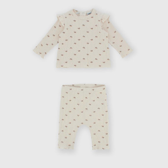 Conjunto de dos piezas de bebé, rosa Conjunto de dos piezas de bebé, rosa