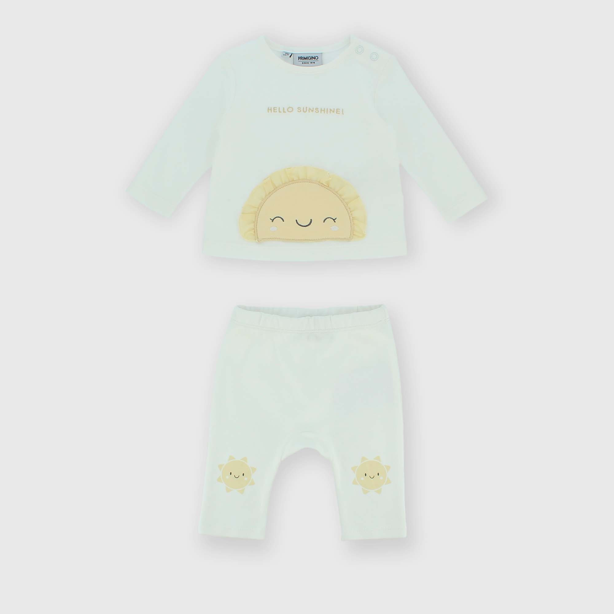 Комплект для новорожденной из двух частей, белый