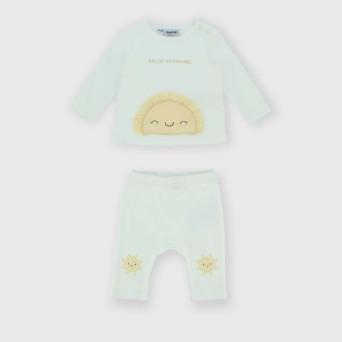 Conjunto de dos piezas de bebé, blanco Conjunto de dos piezas de bebé, blanco