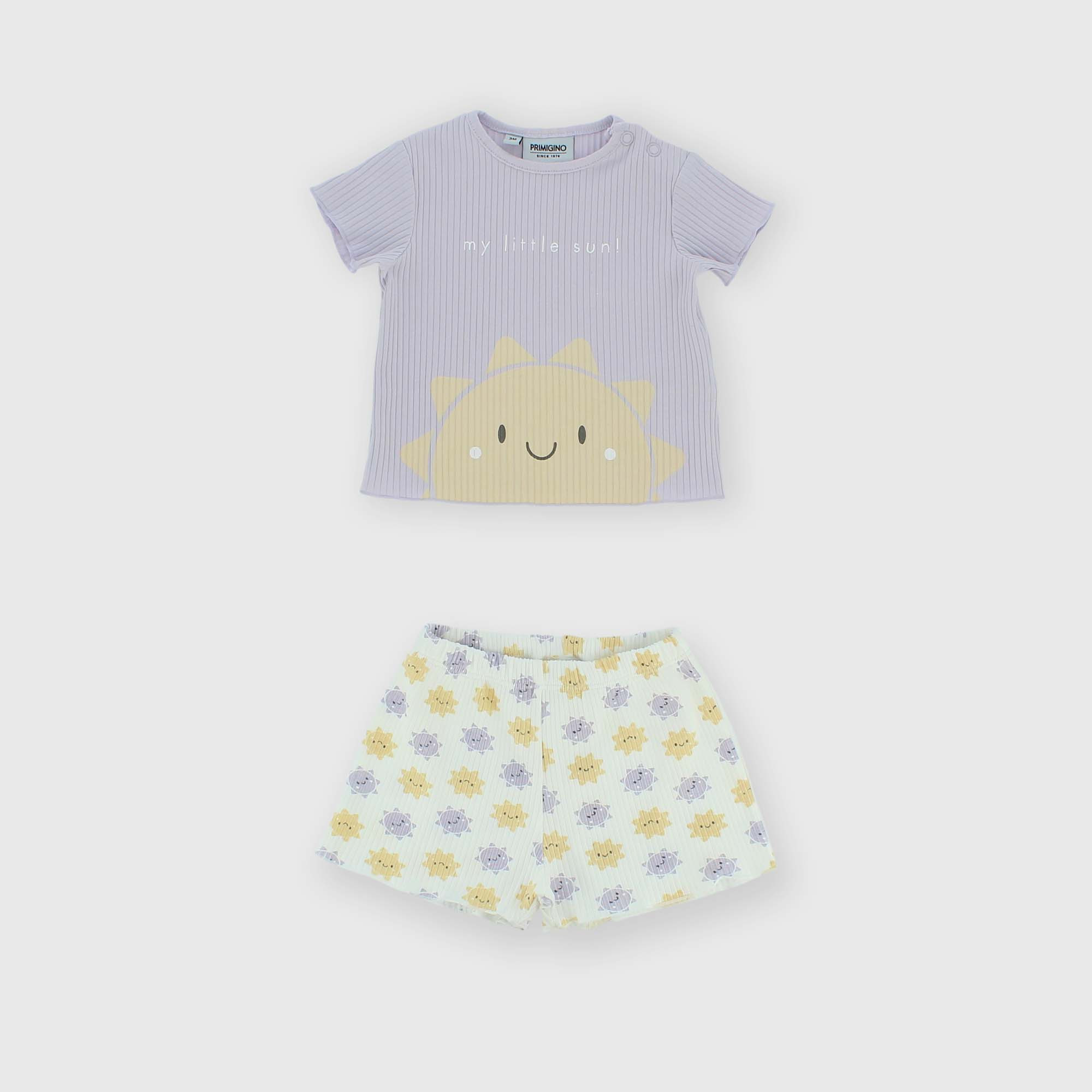 КОМПЛЕКТ ИЗ ДВУХ ЧАСТЕЙ ДЛЯ НОВОРОЖДЕННОЙ, ФИОЛЕТОВЫЙ