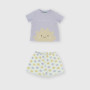 Conjunto de dos piezas para bebé, morado Conjunto de dos piezas para bebé, morado