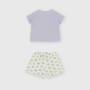 Conjunto de dos piezas para bebé, morado Conjunto de dos piezas para bebé, morado